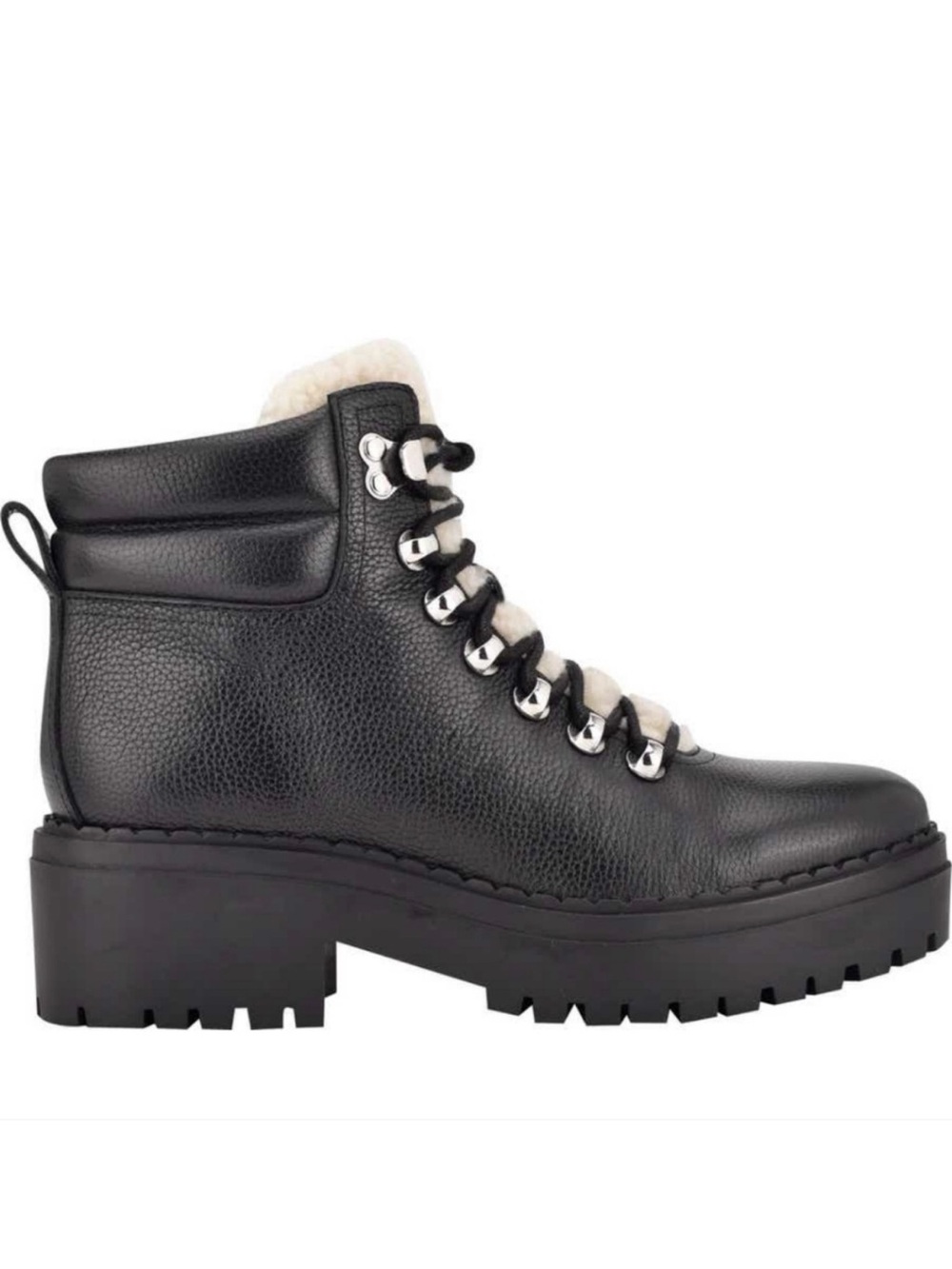 Marc Fisher LTD Nairy Genuine Shearling Lug Sole Boots 8.5M NEW